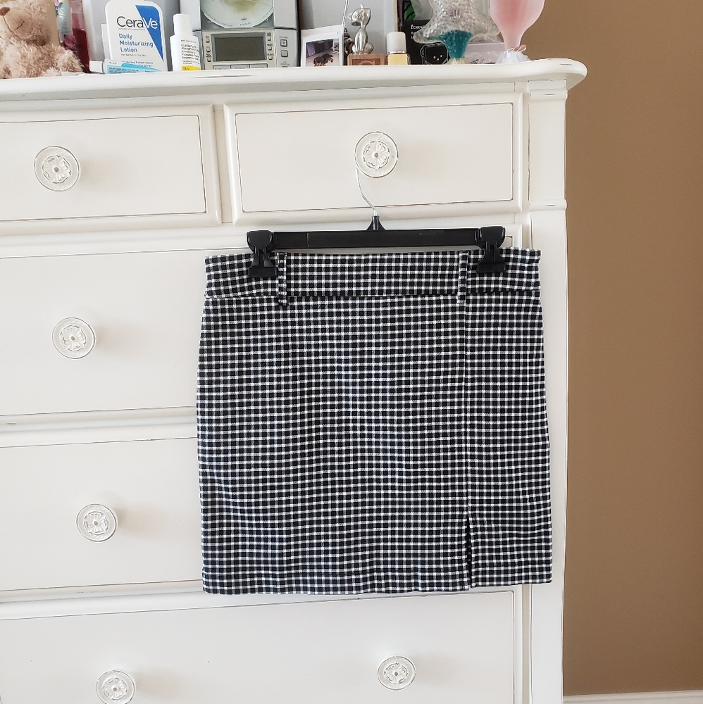 Plaid Forever 21 Skirt with Slit